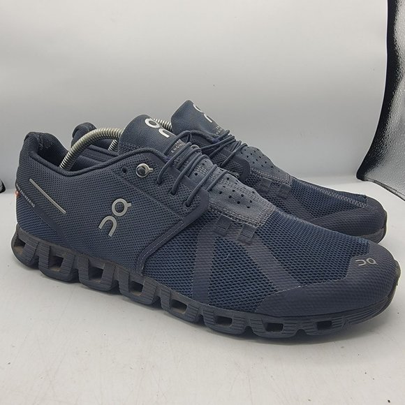 On Running Other - On Cloud 5 Mens 10.5 Dark Blue Running Athletic Runners Sneaker Shoes Casual